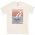 The Quiet a Sailor Gets at Sunset design on a Natural Gildan Softstyle t-shirt