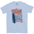Salt and Wind From the Open Coast design on a Light Blue Gildan Softstyle t-shirt