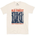 Save the Old Forest, Nobody's Growing More design on a Natural Gildan Softstyle t-shirt