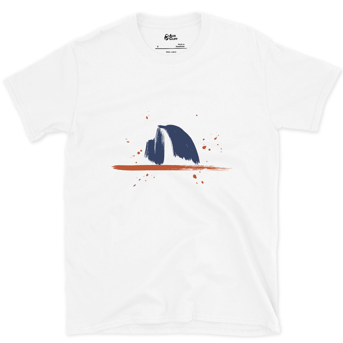 Sliced Clean in Half, Half Dome design on a White Gildan Softstyle t-shirt