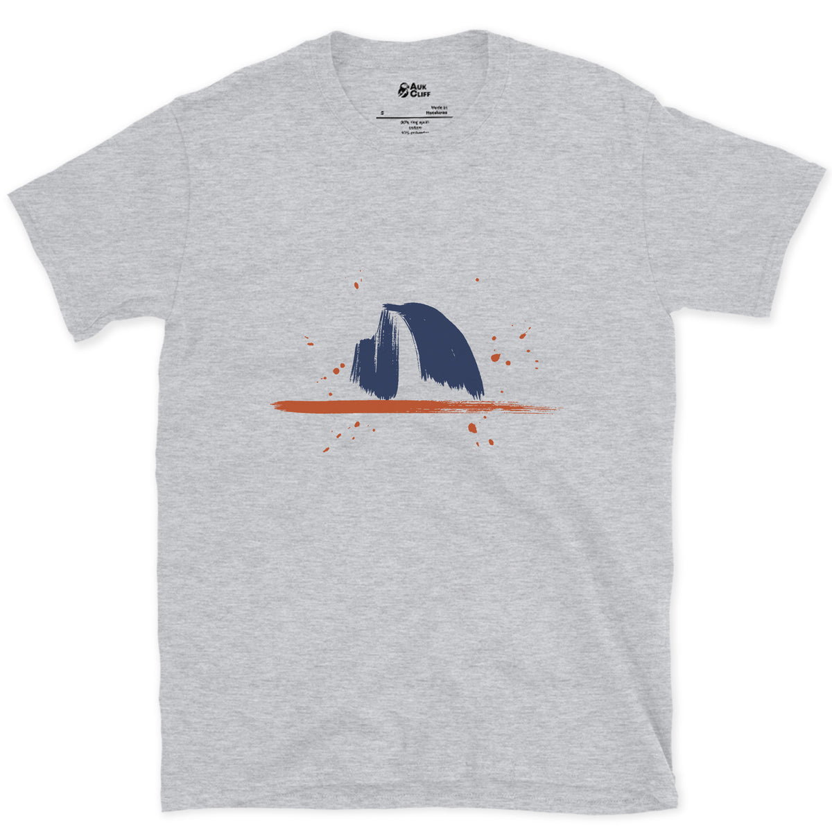 Sliced Clean in Half, Half Dome design on a Sport Grey Gildan Softstyle t-shirt