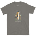 Sniff Break, Trail Beagle design on a Charcoal Gildan Softstyle t-shirt