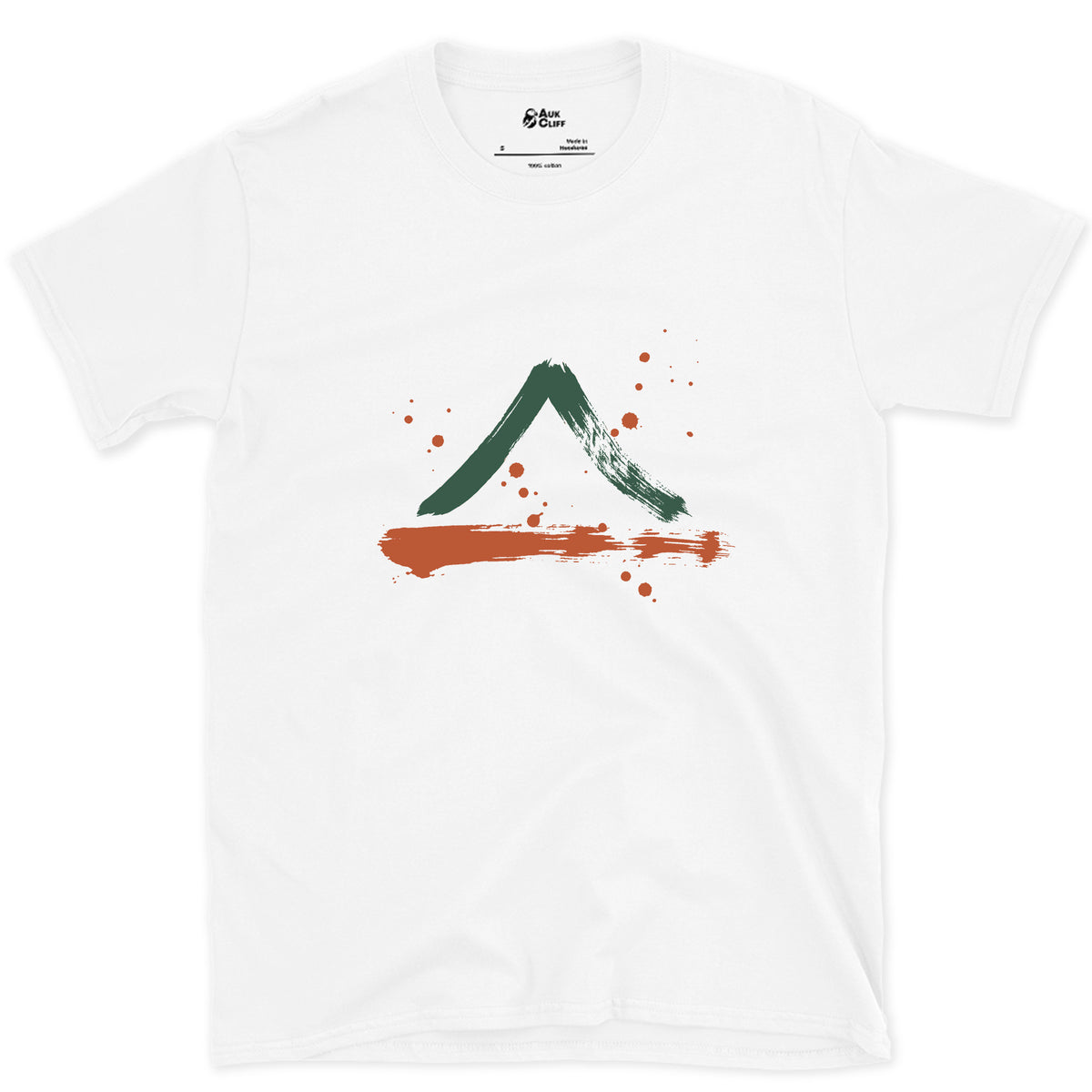 Snow on the Shaded Side design on a White Gildan Softstyle t-shirt