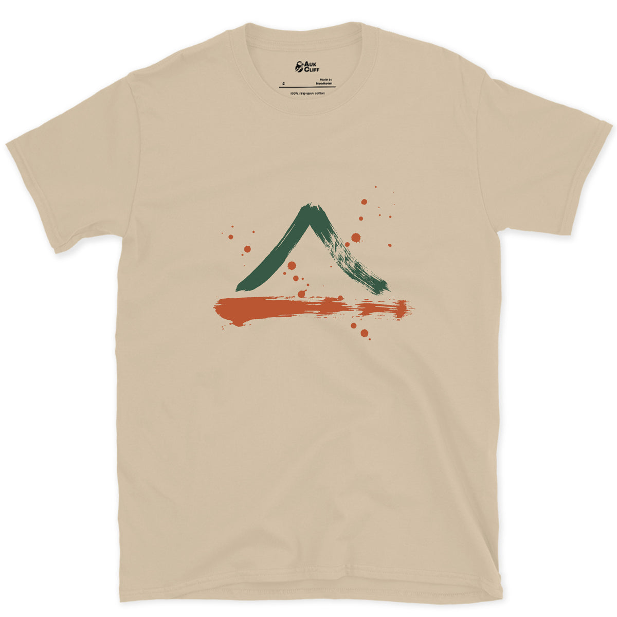 Snow on the Shaded Side design on a Sand Gildan Softstyle t-shirt