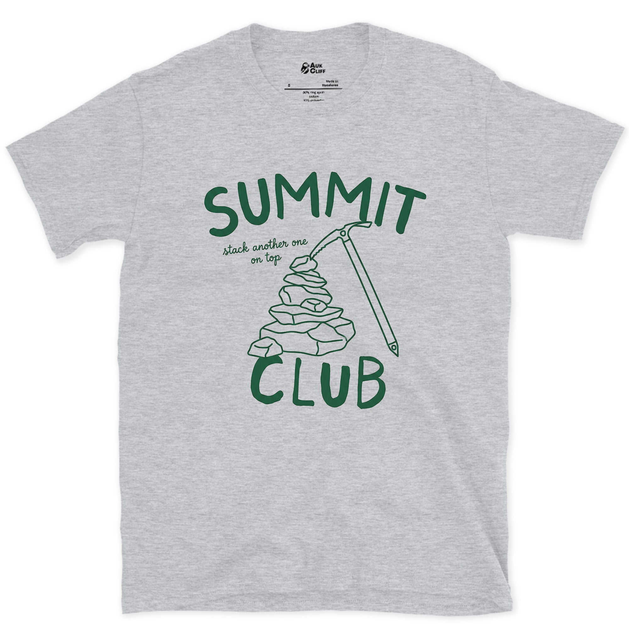 The Summit Club That Would Rather Be Out Than Branded design on a Sport Grey Gildan Softstyle t-shirt