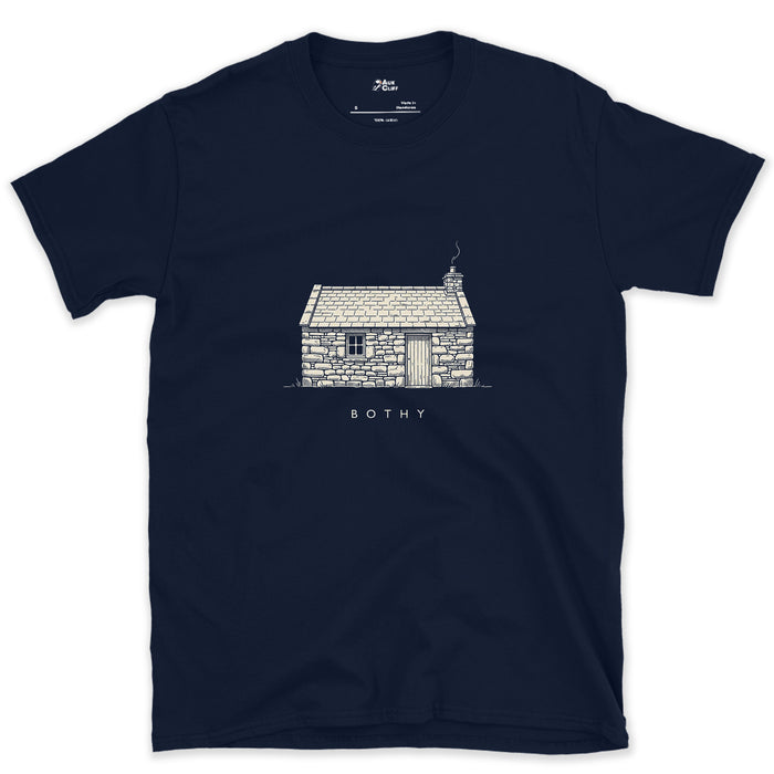 A Free Trail Shelter for Anyone Who Needs It design on a Navy Gildan Softstyle t-shirt