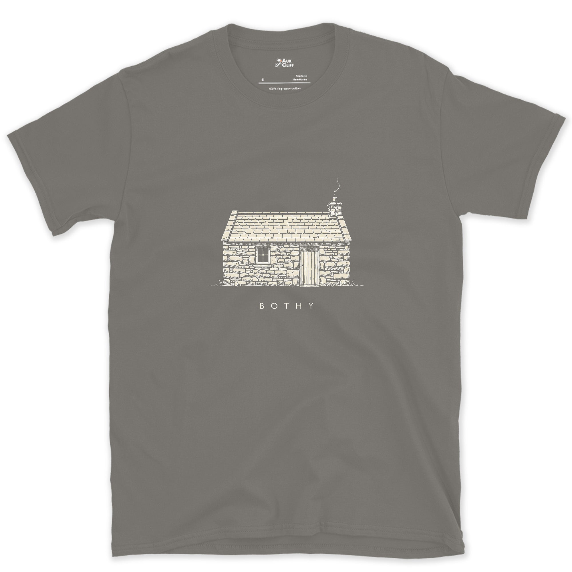 A Free Trail Shelter for Anyone Who Needs It design on a Charcoal Gildan Softstyle t-shirt
