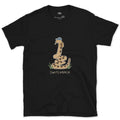 Switchback, Rattlesnake in a Cap design on a Black Gildan Softstyle t-shirt