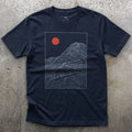 Doubling Back Along the Switchbacks Toward a Red Sun T-shirt