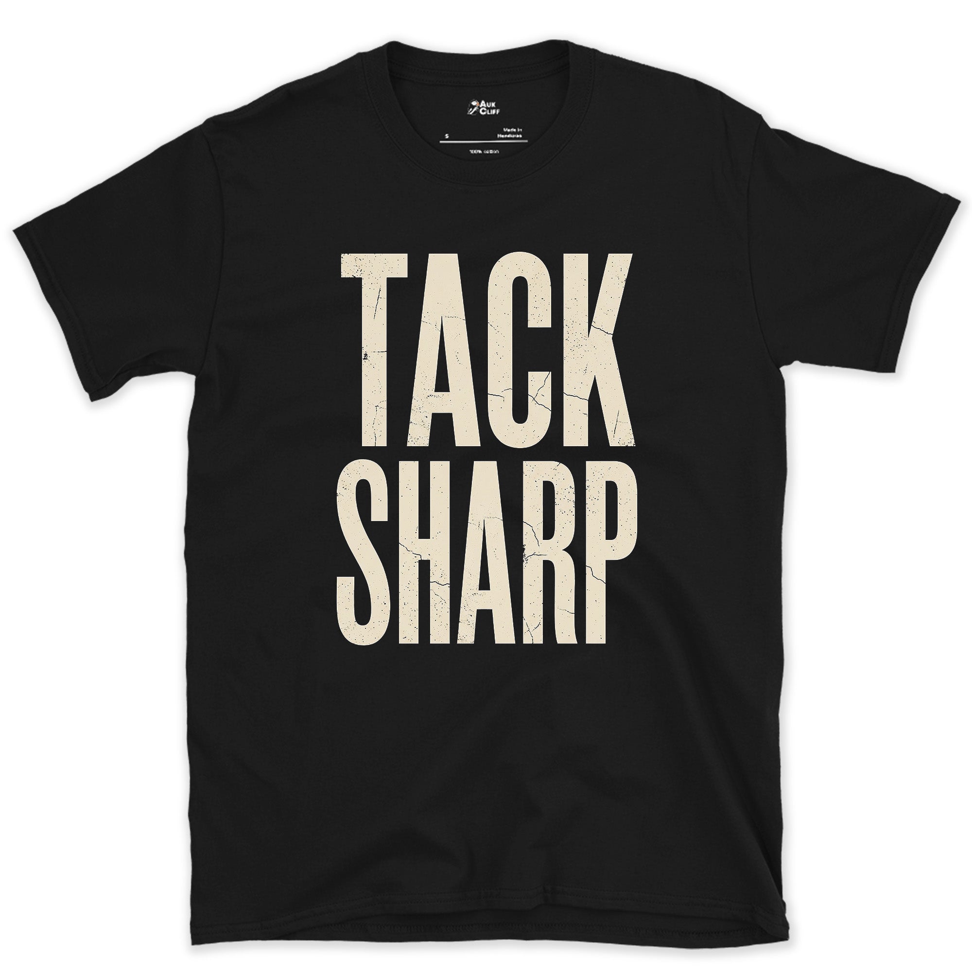 Tack Sharp, Every Photographer's Aim design on a Black Gildan Softstyle t-shirt