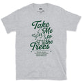 Take Me to the Trees, Tree Wave design on a Sport Grey Gildan Softstyle t-shirt