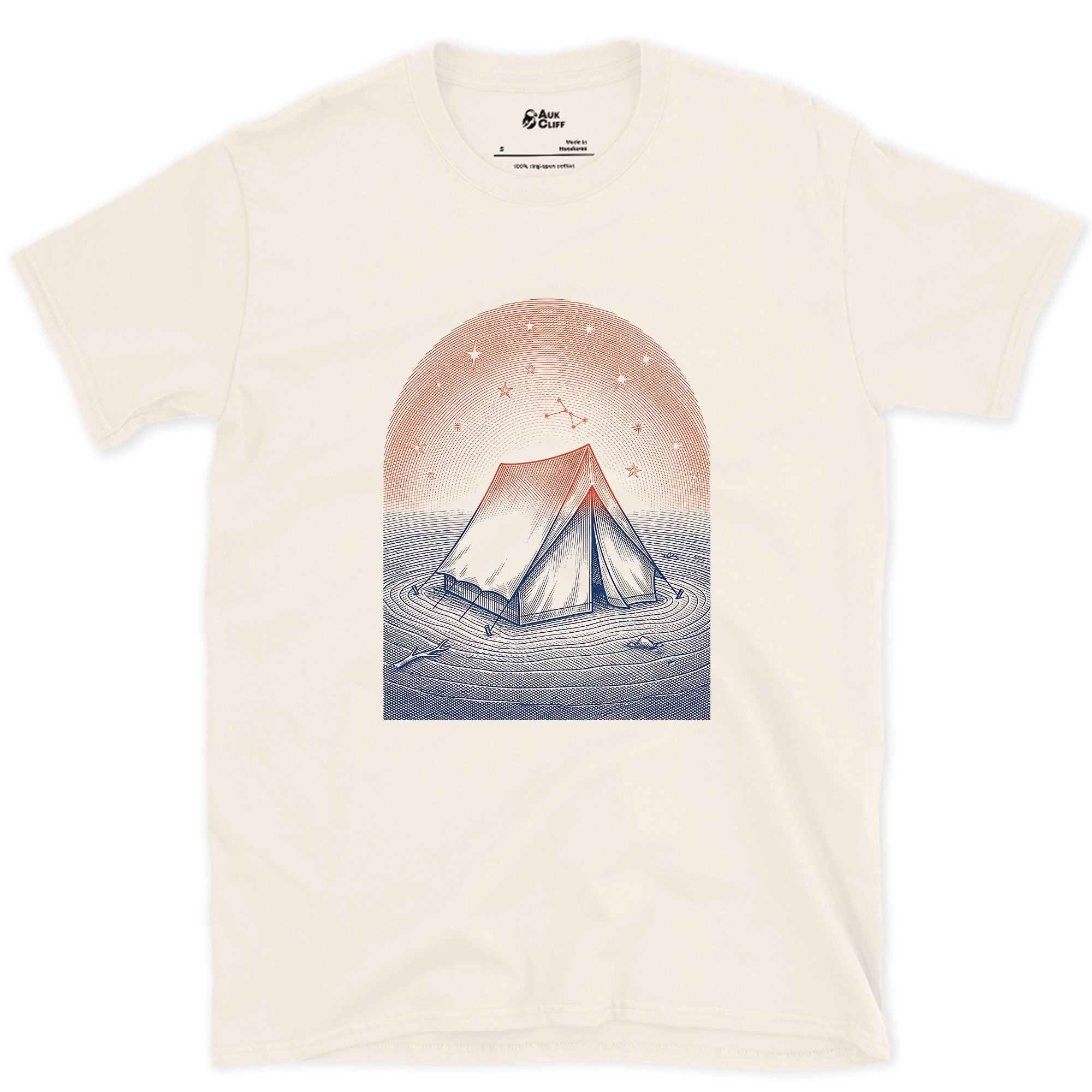 The Only Warm Light for Miles design on a Natural Gildan Softstyle t-shirt