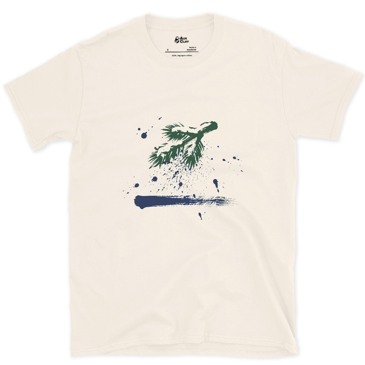 The Branch Drops Its Snow design on a Natural Gildan Softstyle t-shirt