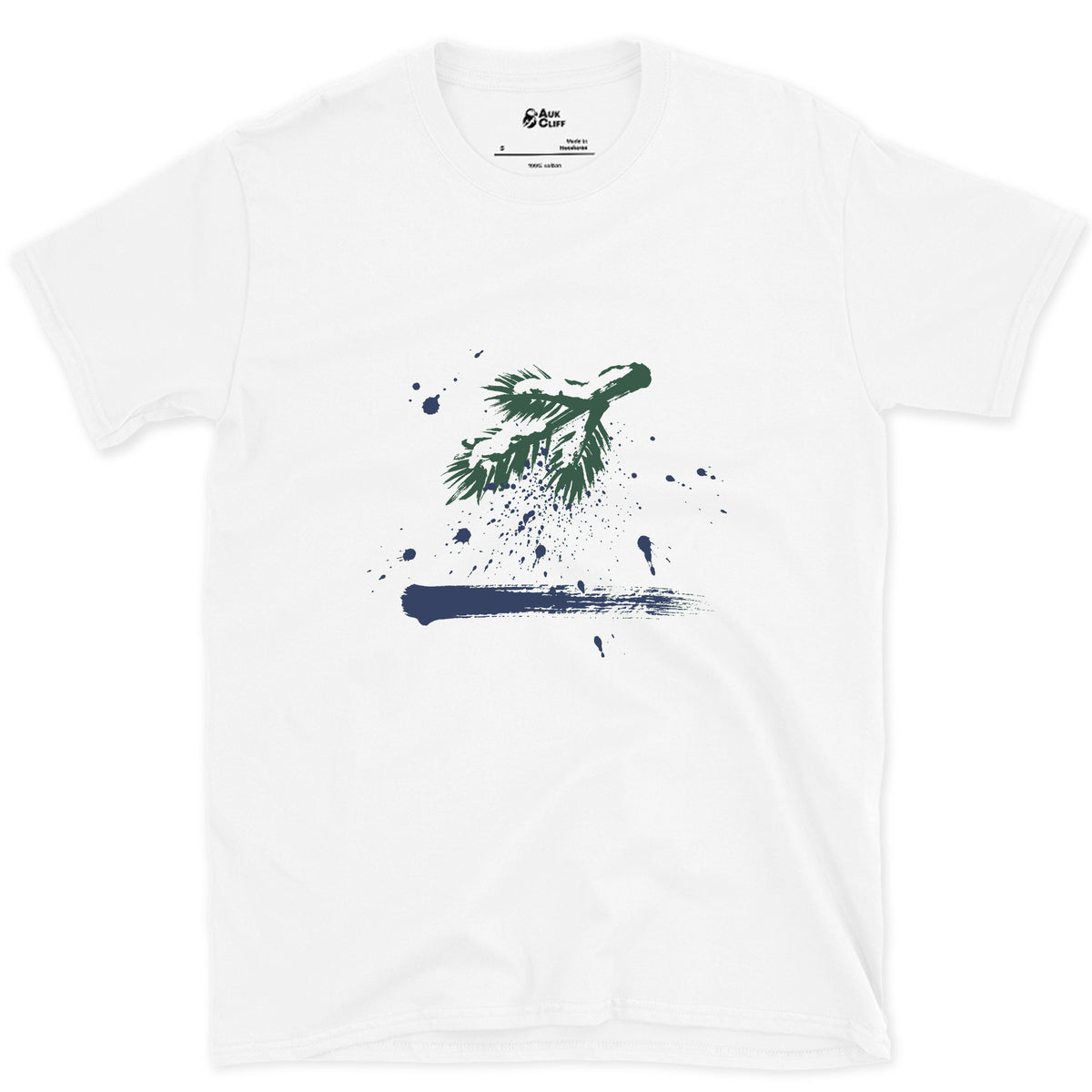 The Branch Drops Its Snow design on a White Gildan Softstyle t-shirt