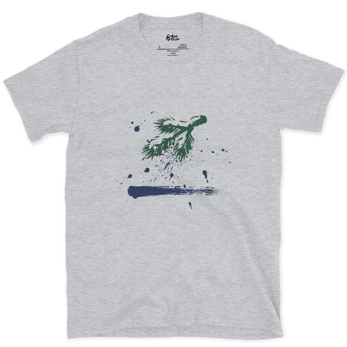The Branch Drops Its Snow design on a Sport Grey Gildan Softstyle t-shirt