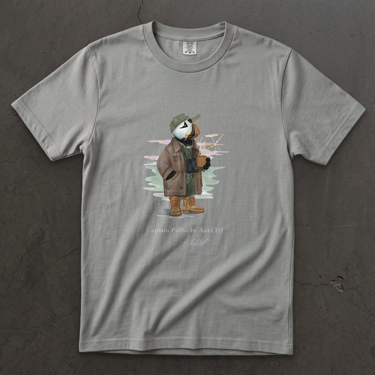 Captain Puffin Early Birder T-Shirt