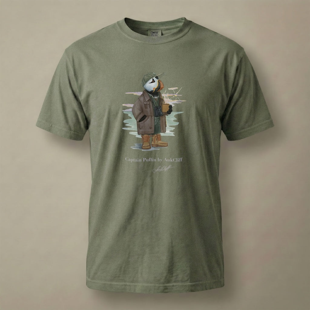 Captain Puffin Early Birder T-Shirt