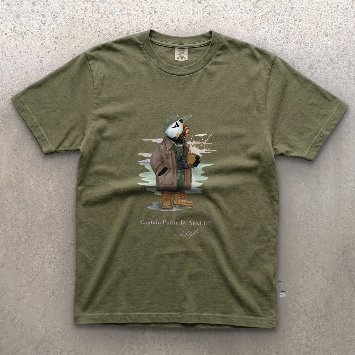 Captain Puffin Early Birder T-Shirt