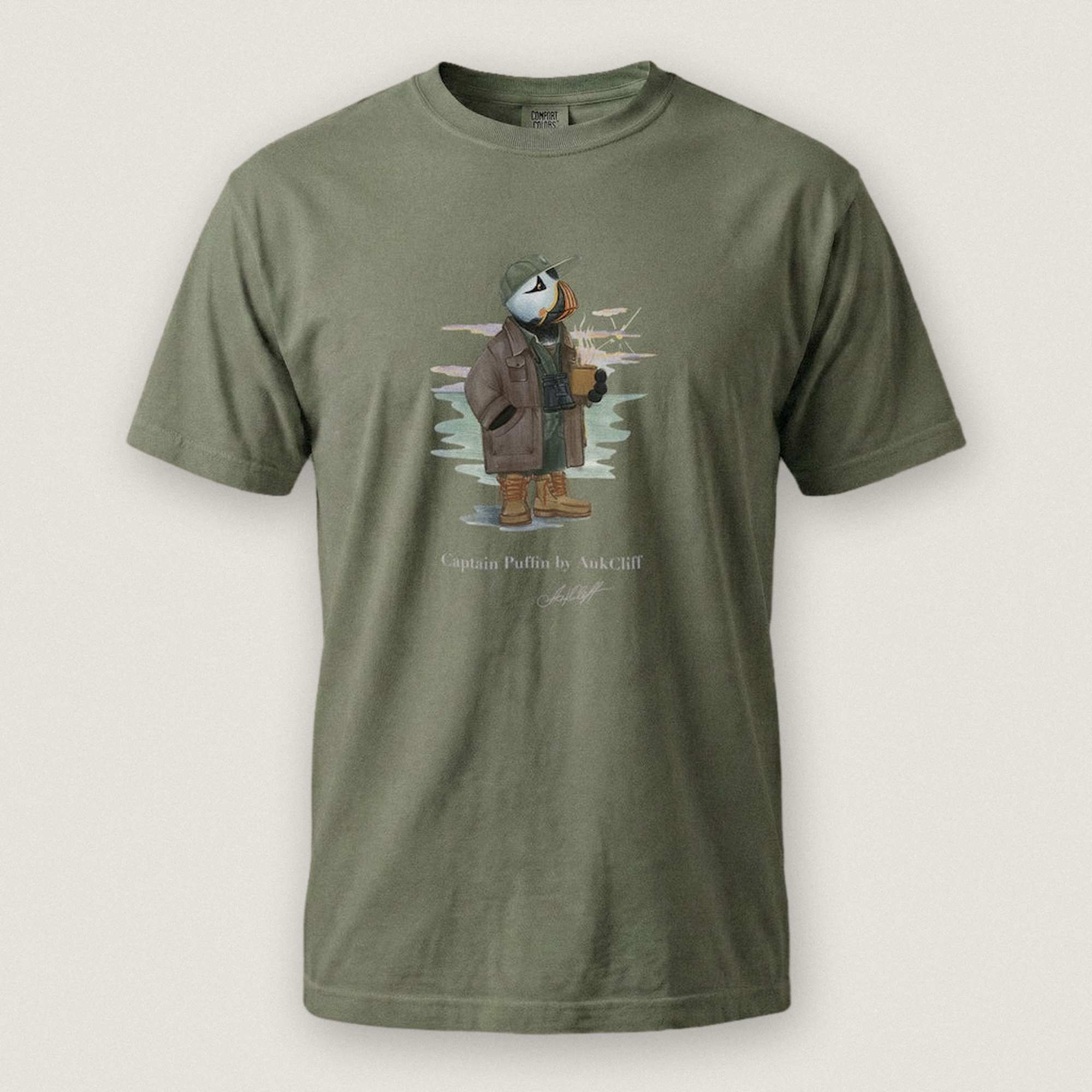 Captain Puffin Early Birder T-Shirt
