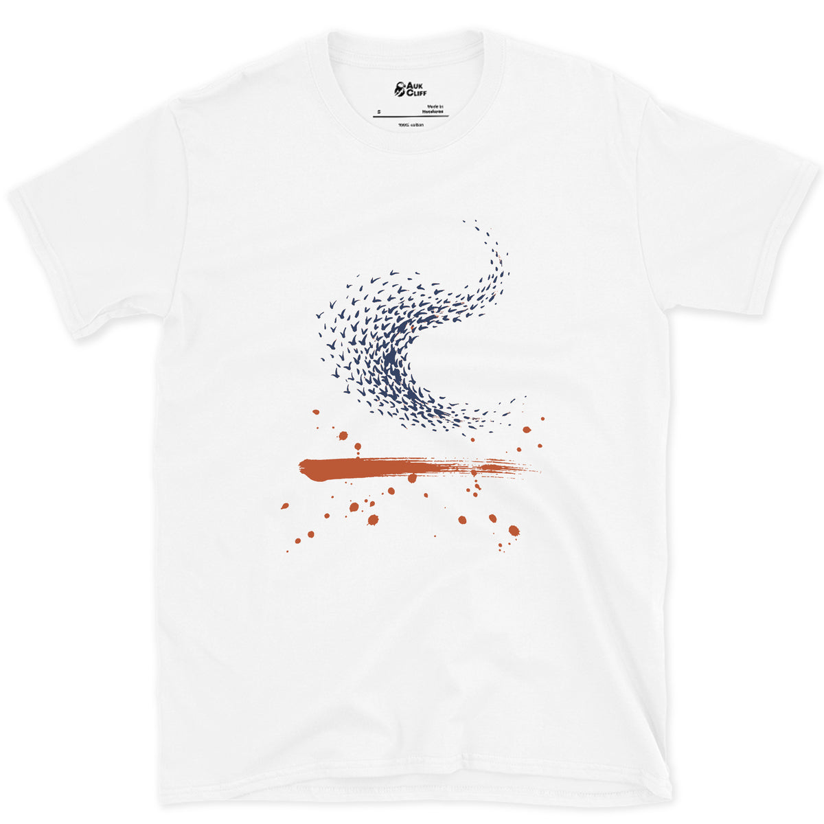 The Flock Turns Together design on a White Gildan Softstyle t-shirt