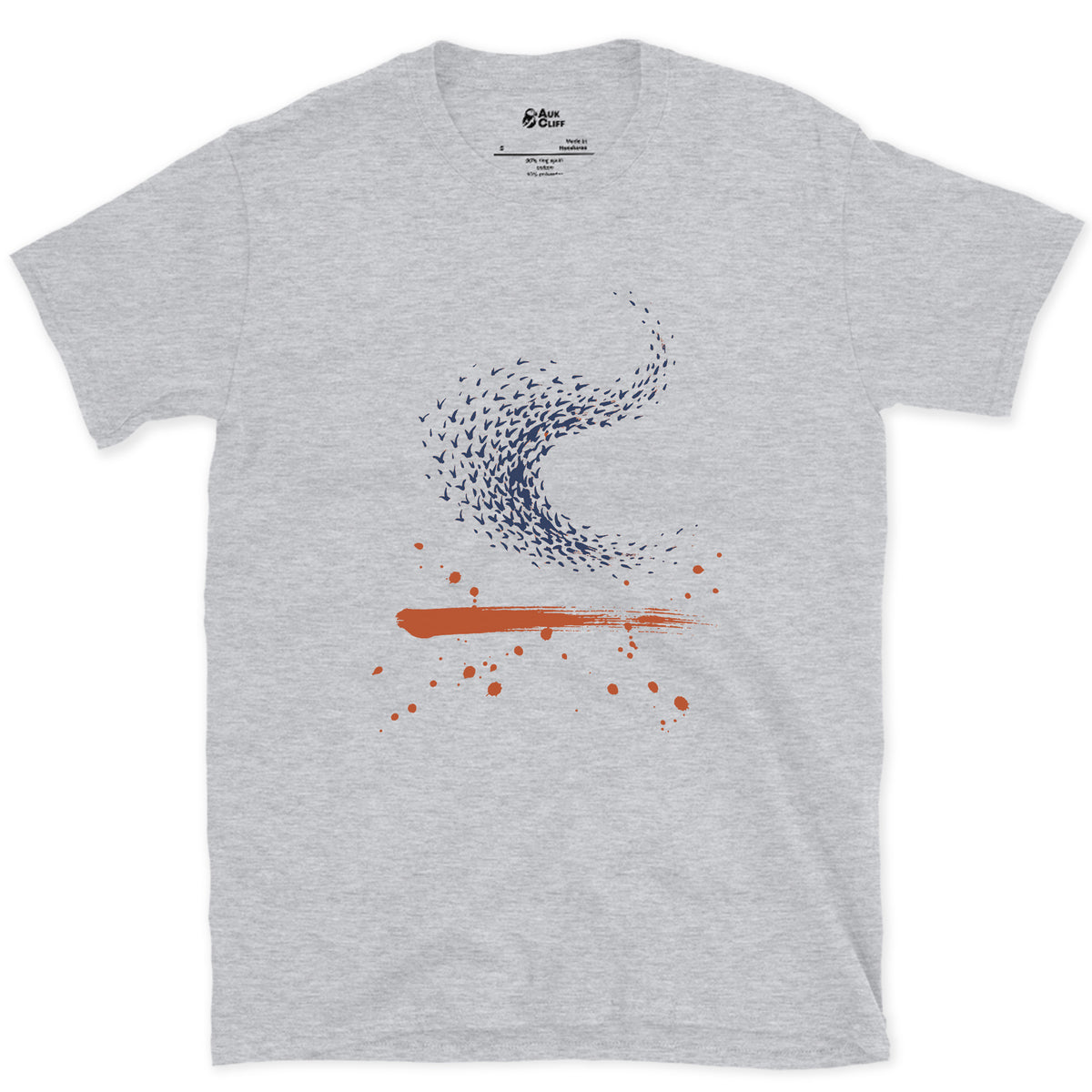 The Flock Turns Together design on a Sport Grey Gildan Softstyle t-shirt