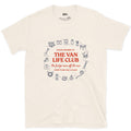 The Fridge Runs Off the Sun, Van Life Club design on a Natural Gildan Softstyle t-shirt