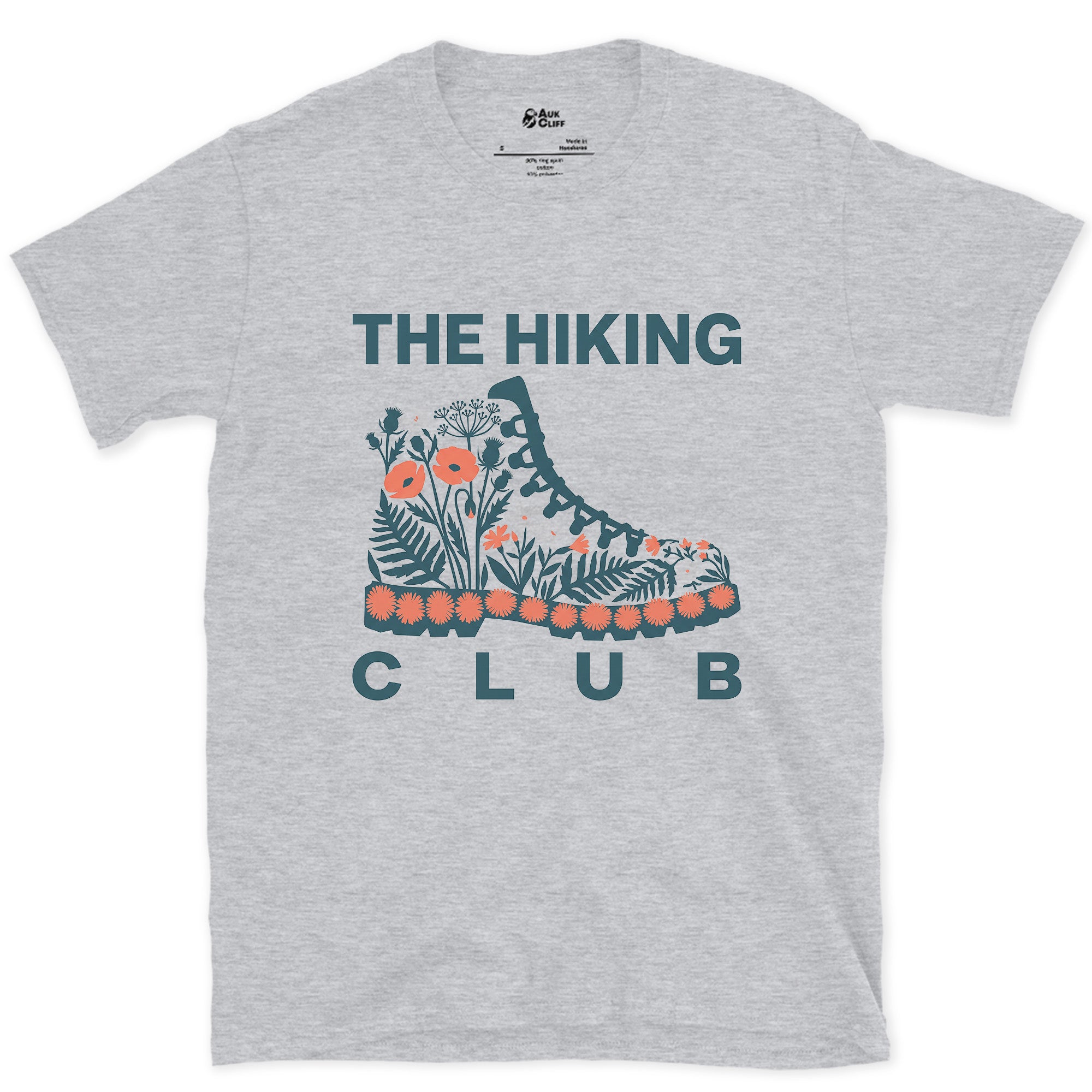 The Boot Doubling as a Flower Bed design on a Sport Grey Gildan Softstyle t-shirt