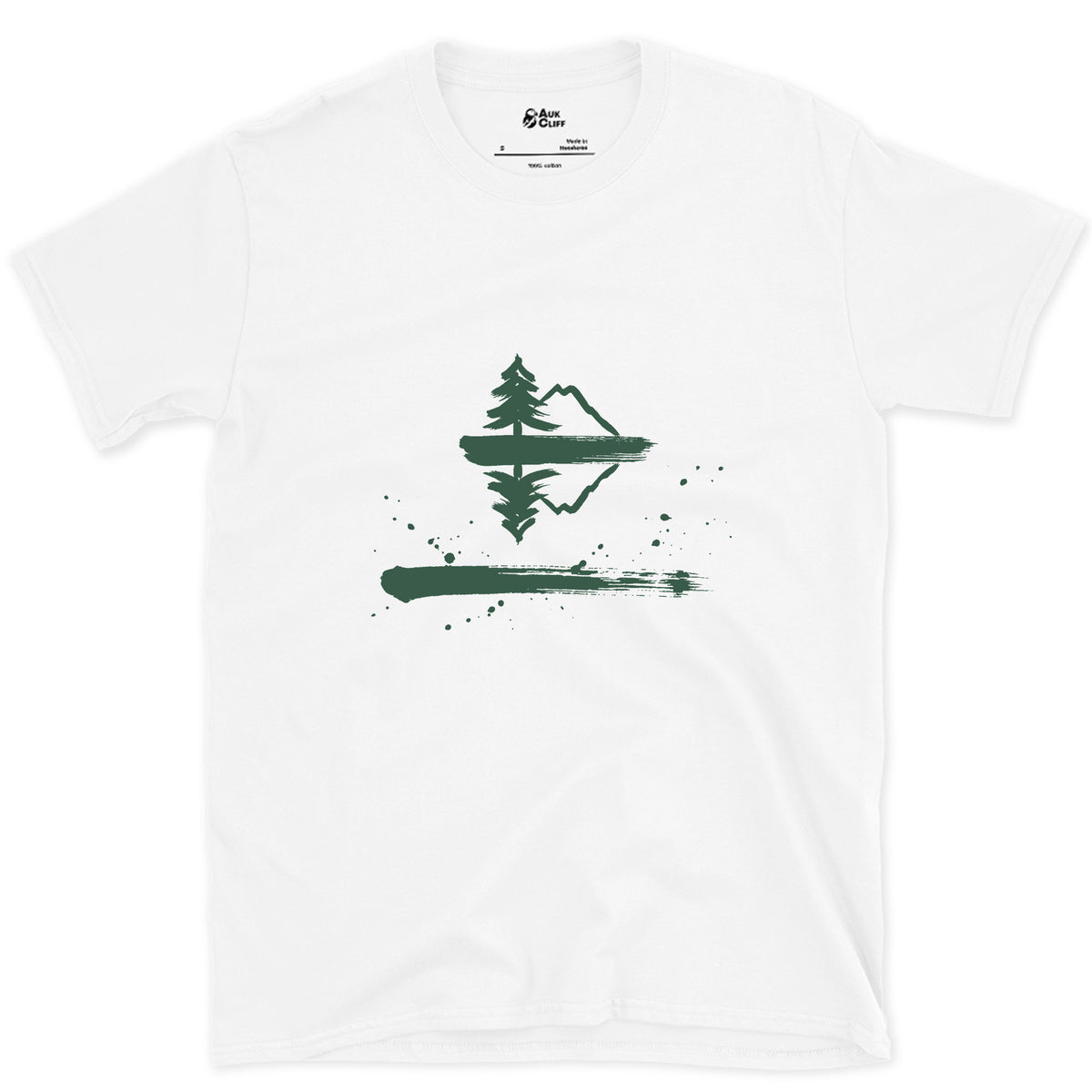 The Lake Holds It Twice design on a White Gildan Softstyle t-shirt