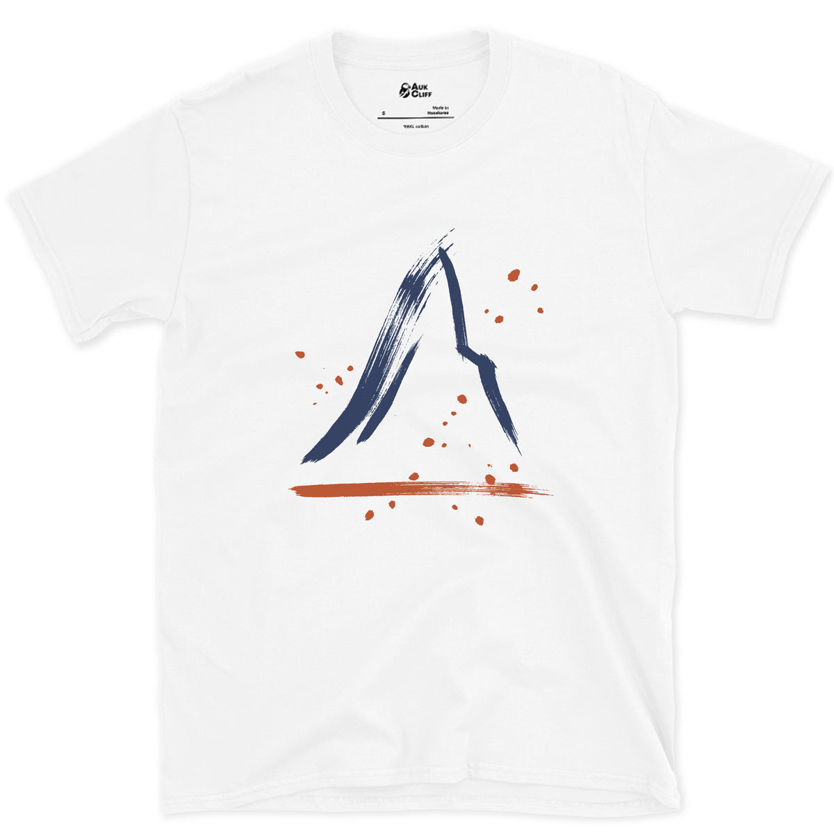 The Lean at the Top, Matterhorn design on a White Gildan Softstyle t-shirt
