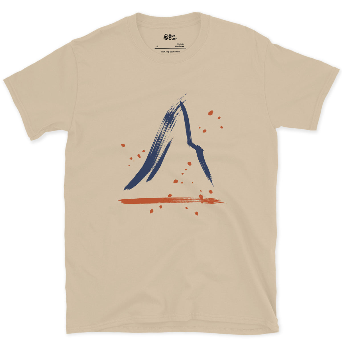 The Lean at the Top, Matterhorn design on a Sand Gildan Softstyle t-shirt