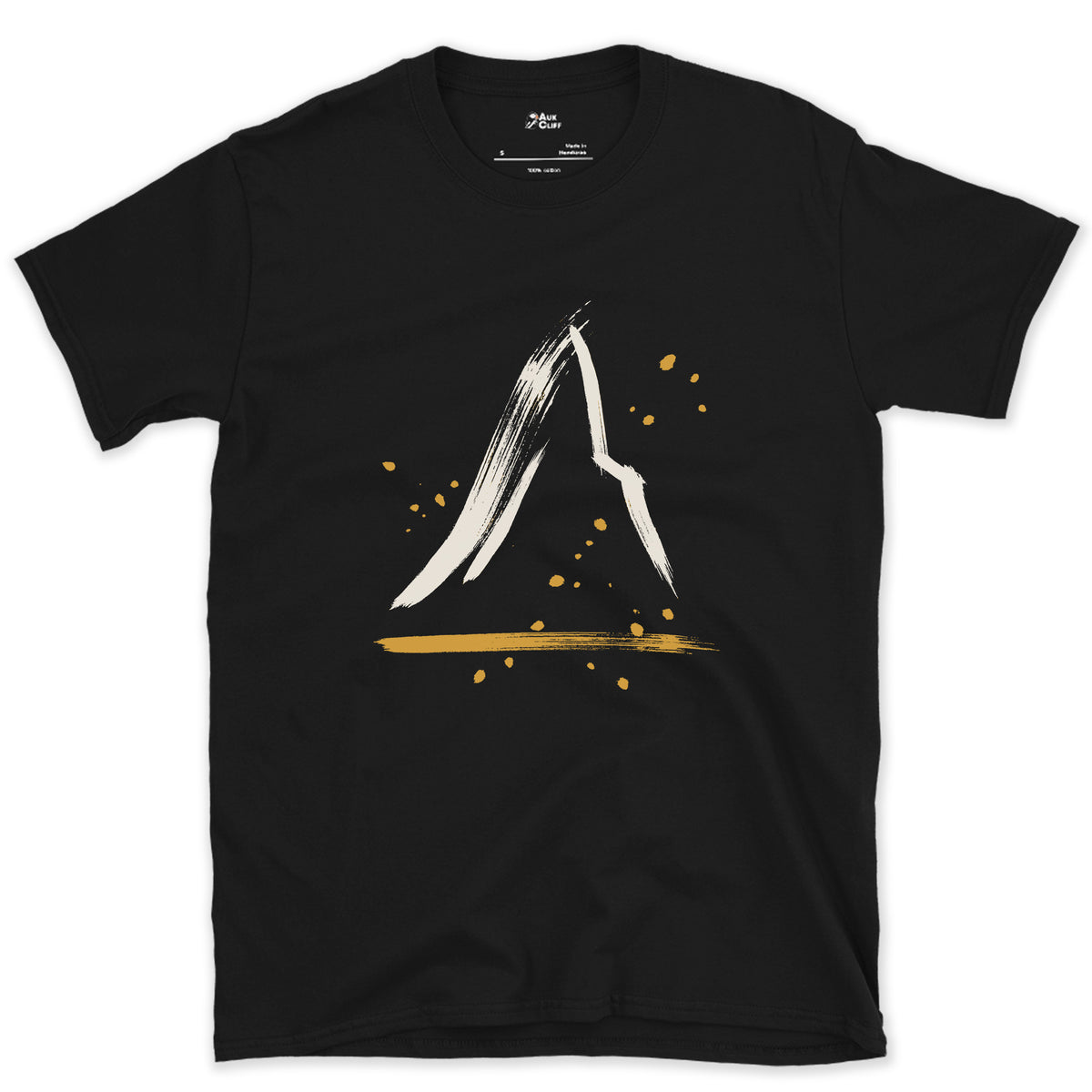 The Lean at the Top, Matterhorn design on a Black Gildan Softstyle t-shirt