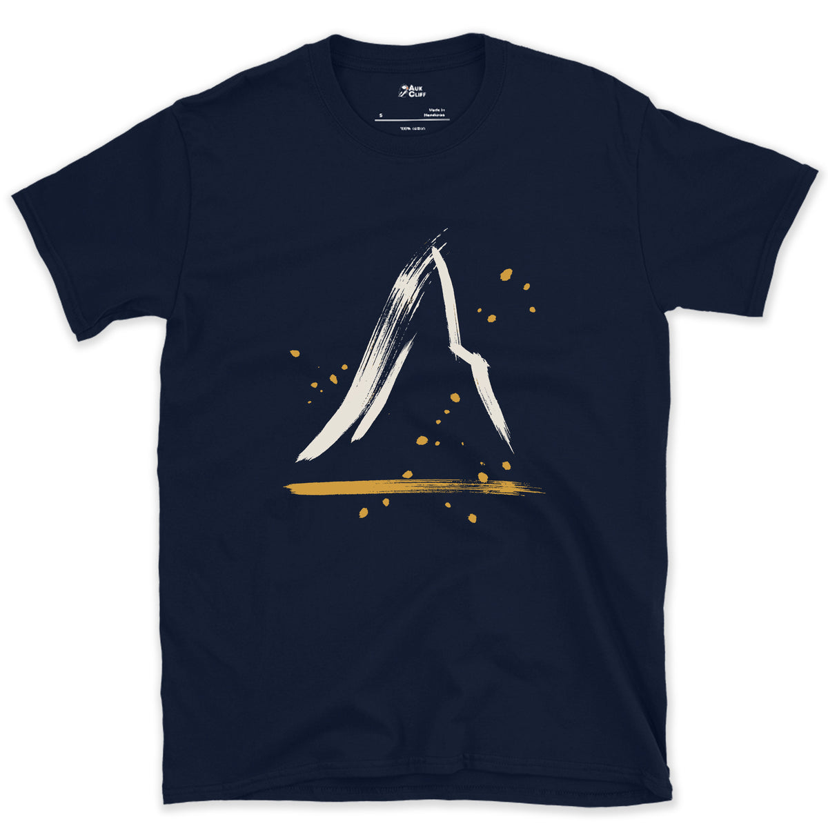 The Lean at the Top, Matterhorn design on a Navy Gildan Softstyle t-shirt