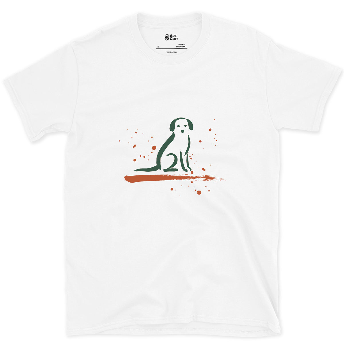 The Patient Sit design on a White Gildan Softstyle t-shirt