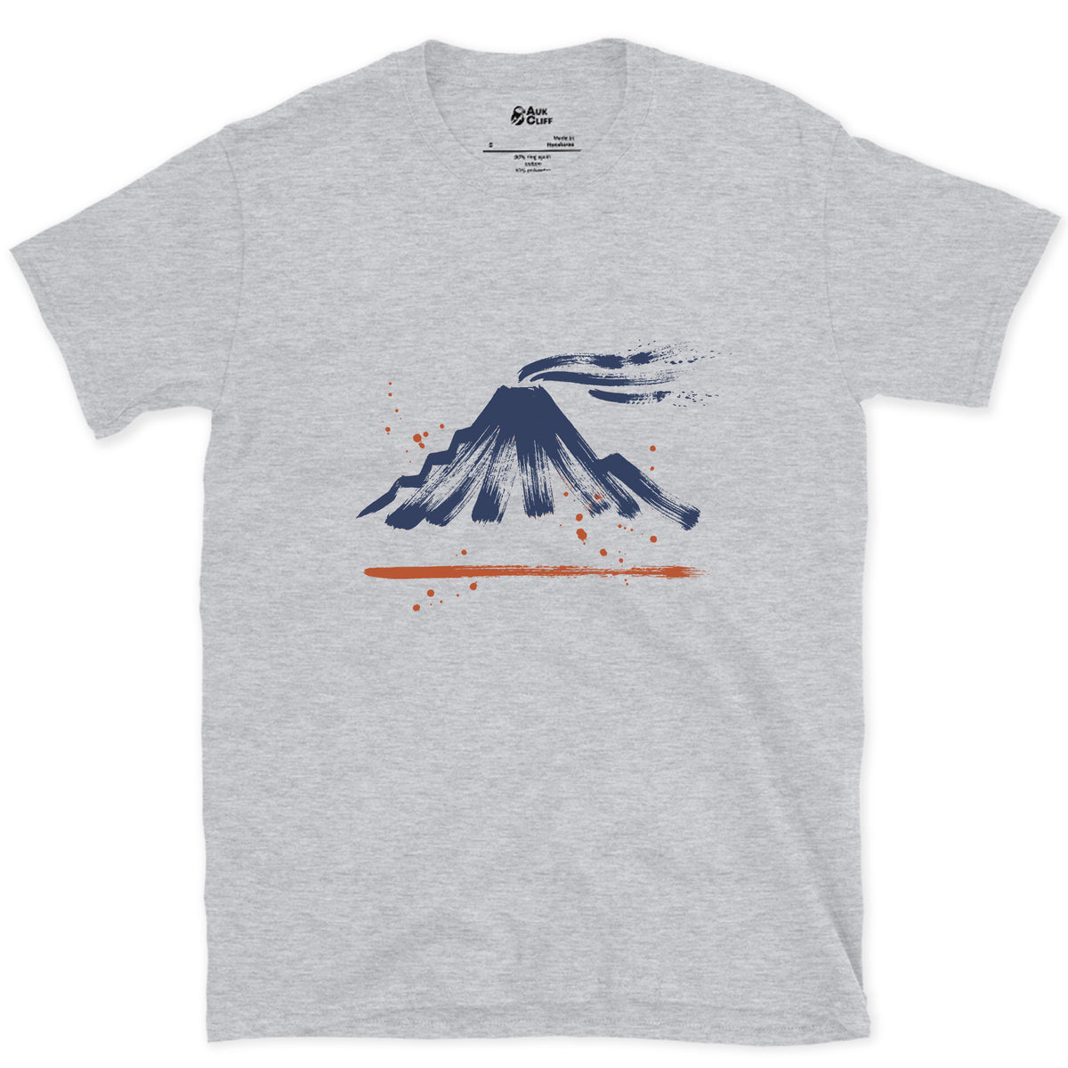 The Plume Off the Top, Everest design on a Sport Grey Gildan Softstyle t-shirt
