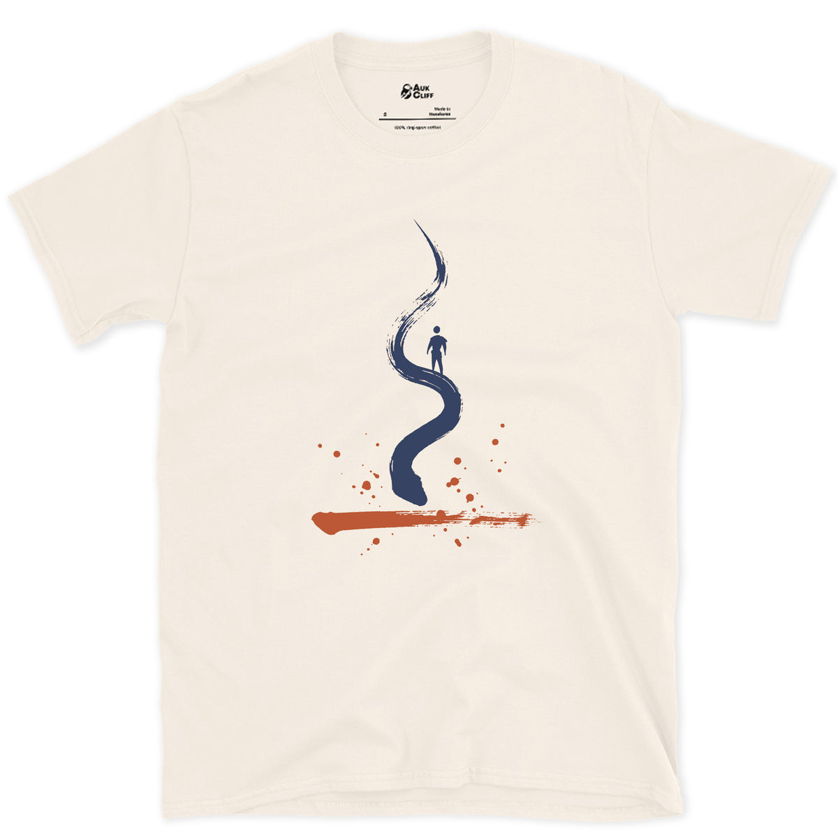 The Switchback, One Stroke design on a Natural Gildan Softstyle t-shirt