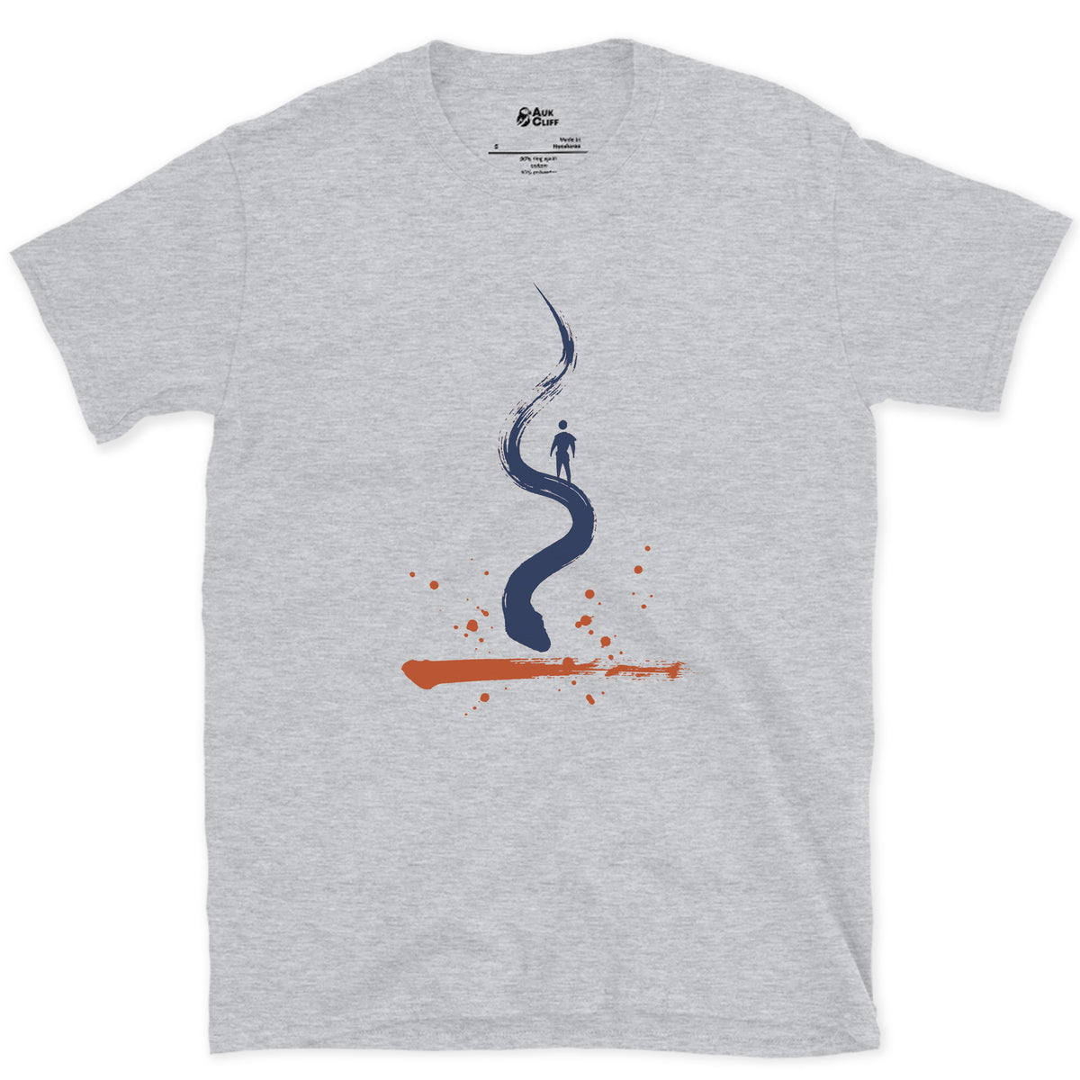 The Switchback, One Stroke design on a Sport Grey Gildan Softstyle t-shirt
