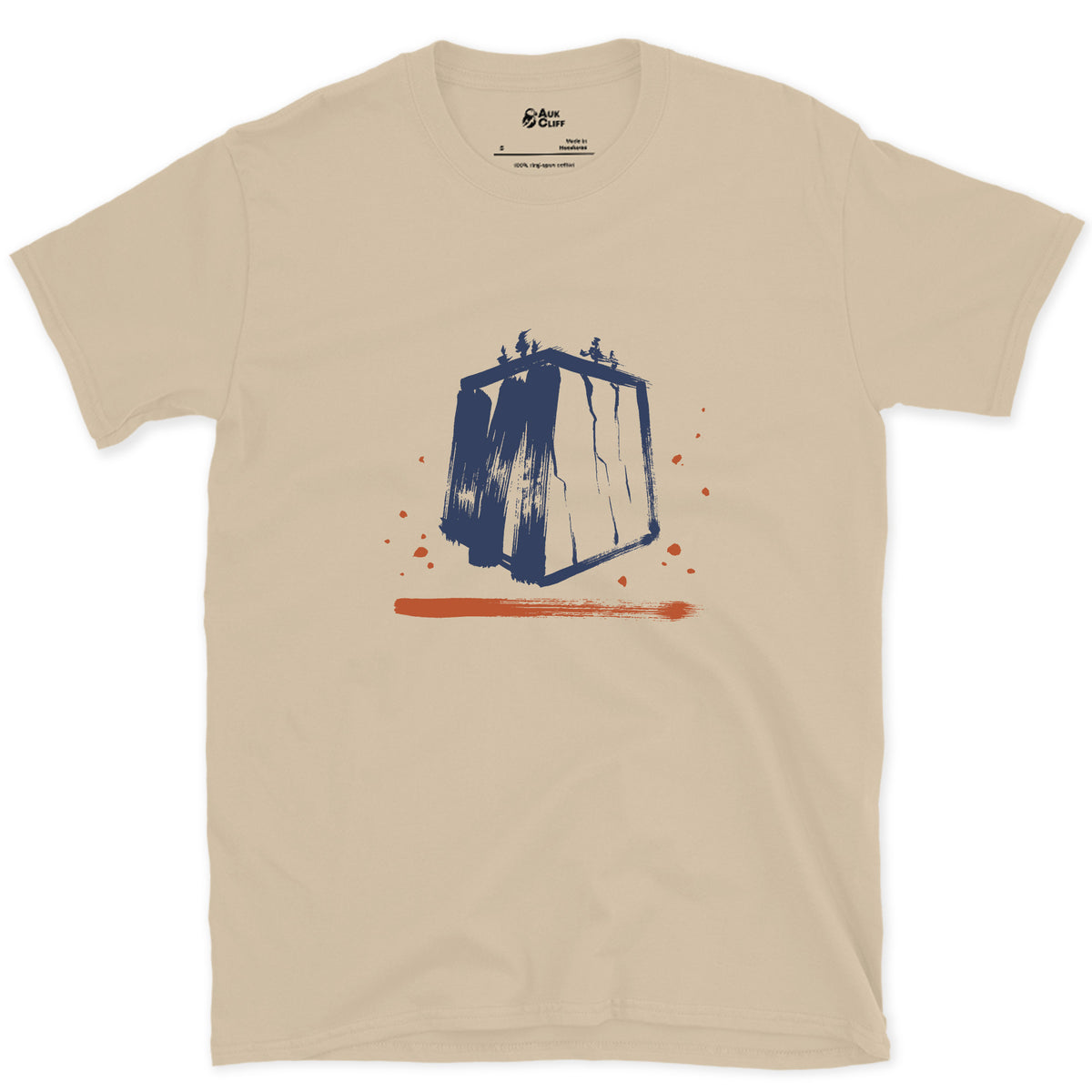 The Whole Wall in One Mark, El Capitan design on a Sand Gildan Softstyle t-shirt