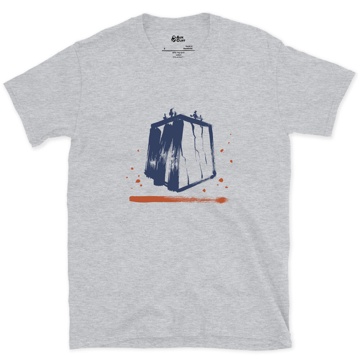 The Whole Wall in One Mark, El Capitan design on a Sport Grey Gildan Softstyle t-shirt