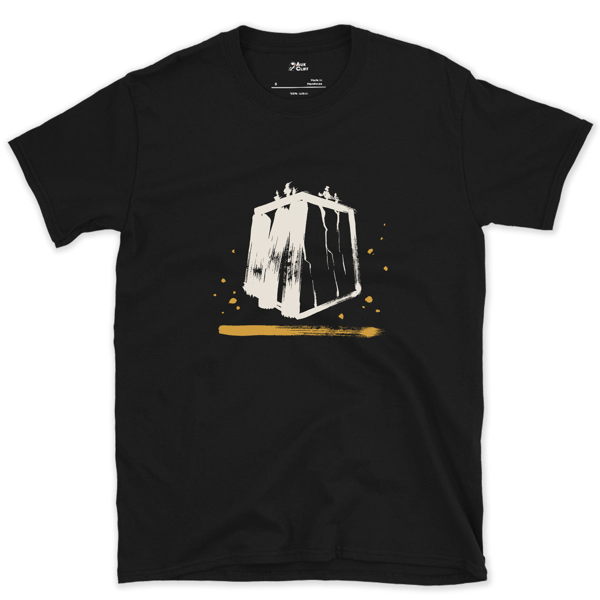 The Whole Wall in One Mark, El Capitan design on a Black Gildan Softstyle t-shirt