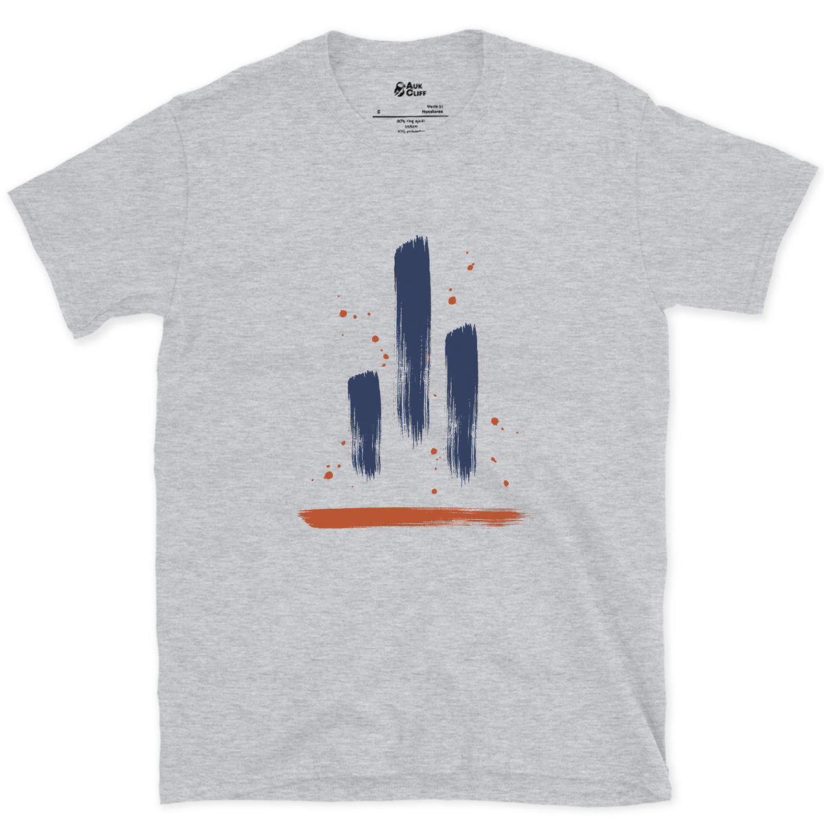 Three Towers Side by Side, Tre Cime design on a Sport Grey Gildan Softstyle t-shirt