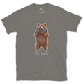 Too Close, Bear Ignored the Camera Rule design on a Charcoal Gildan Softstyle t-shirt