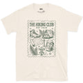 Track and Tops, Boot and Backpack design on a Natural Gildan Softstyle t-shirt