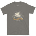 Trail Magic, Left for Hikers Passing Through design on a Charcoal Gildan Softstyle t-shirt