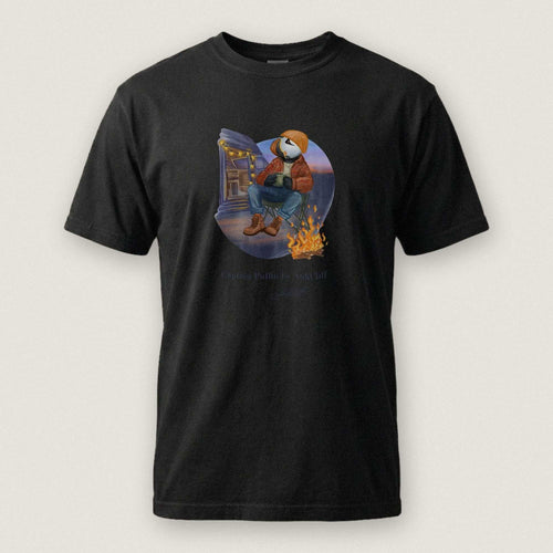 Captain Puffin Van Life Campfire T-Shirt