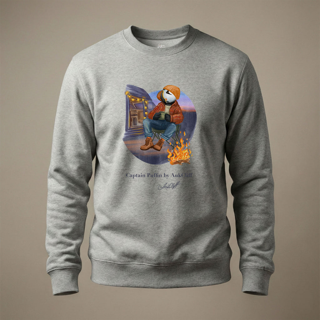 Captain Puffin Van Life Campfire Sweatshirt