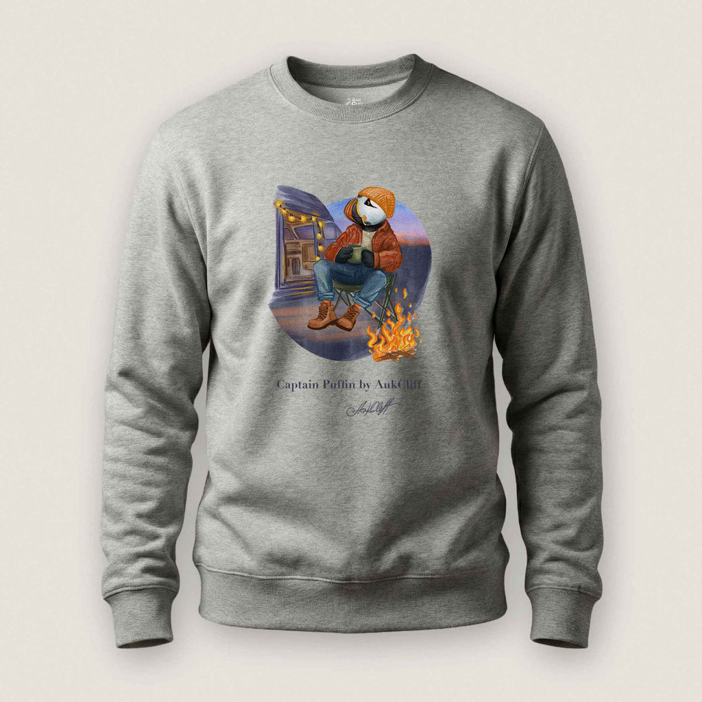Captain Puffin Van Life Campfire Sweatshirt