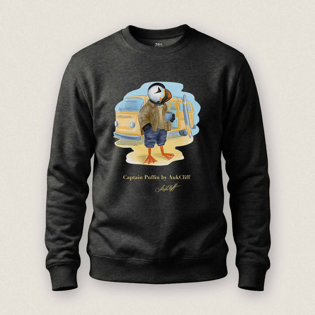 Captain Puffin Van Life Surfer Sweatshirt