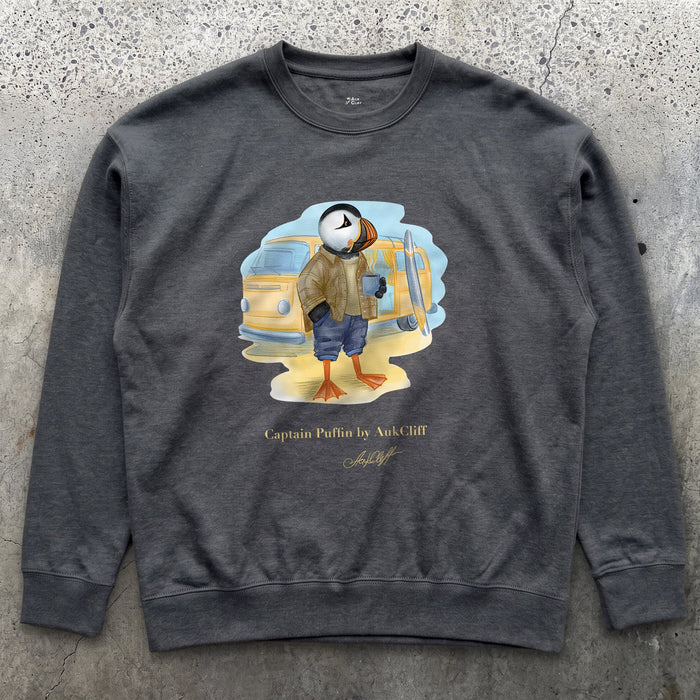 Captain Puffin Van Life Surfer Sweatshirt