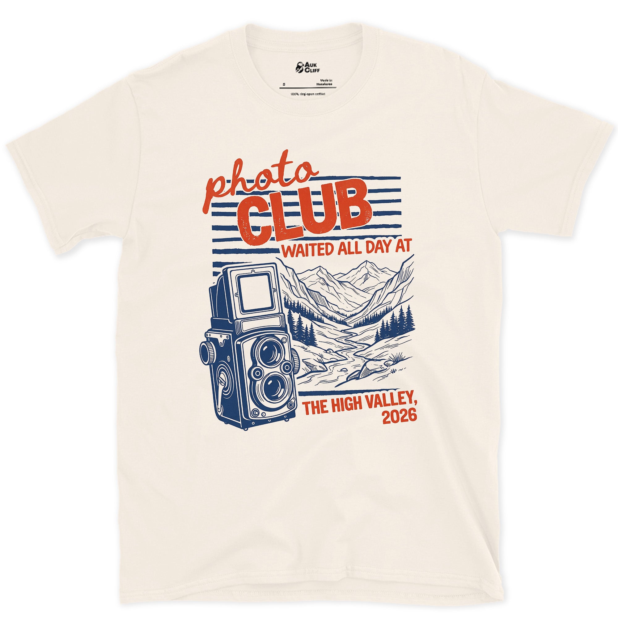 The Whole Day for One Frame, High Valley design on a Natural Gildan Softstyle t-shirt