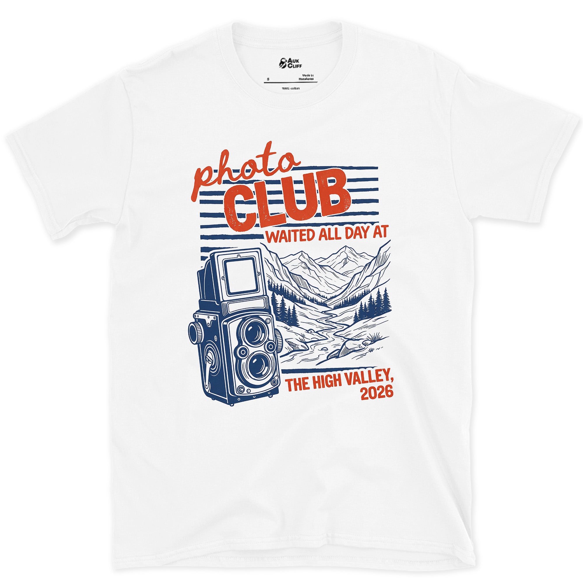 The Whole Day for One Frame, High Valley design on a White Gildan Softstyle t-shirt